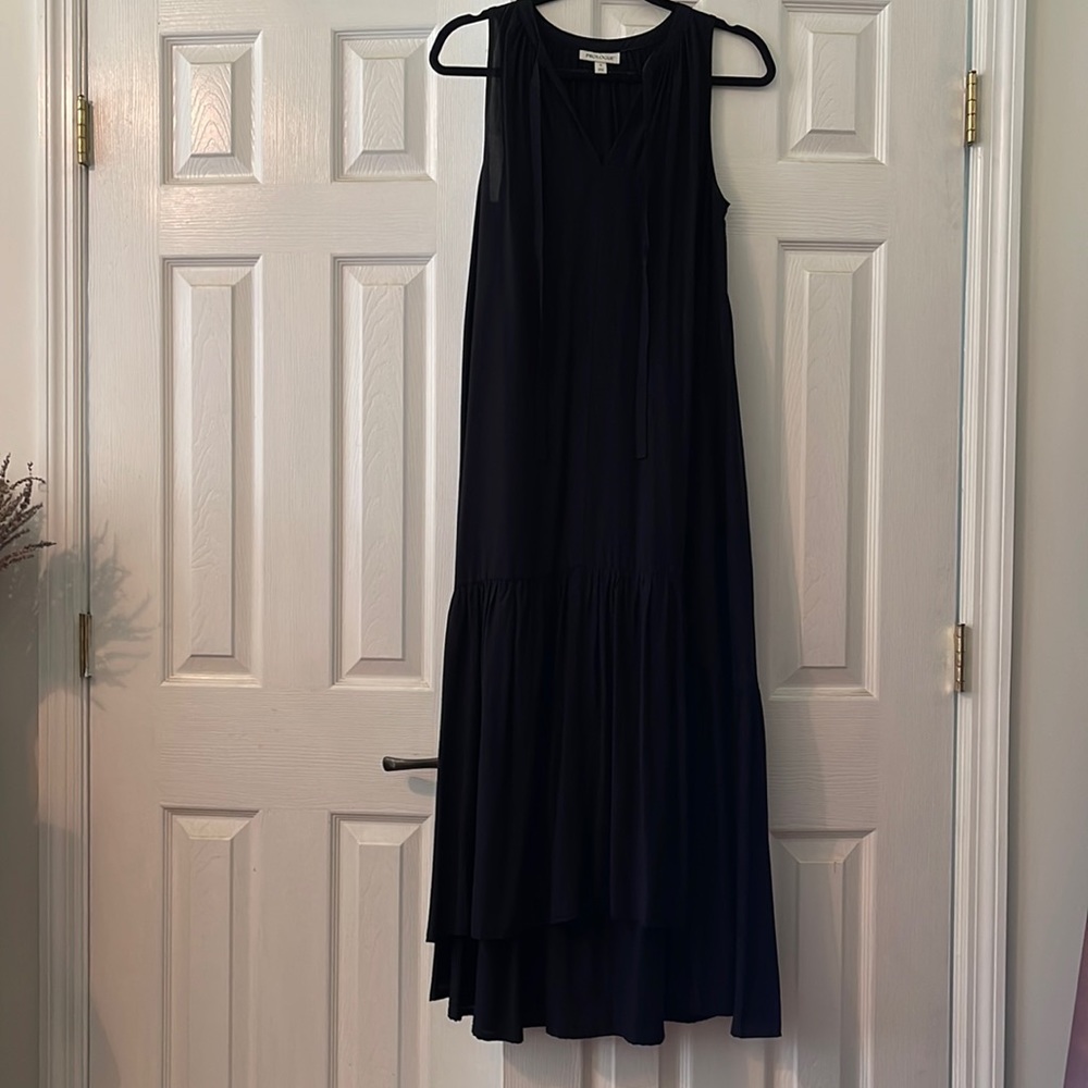 Sleeveless Black Maxi Dress size small